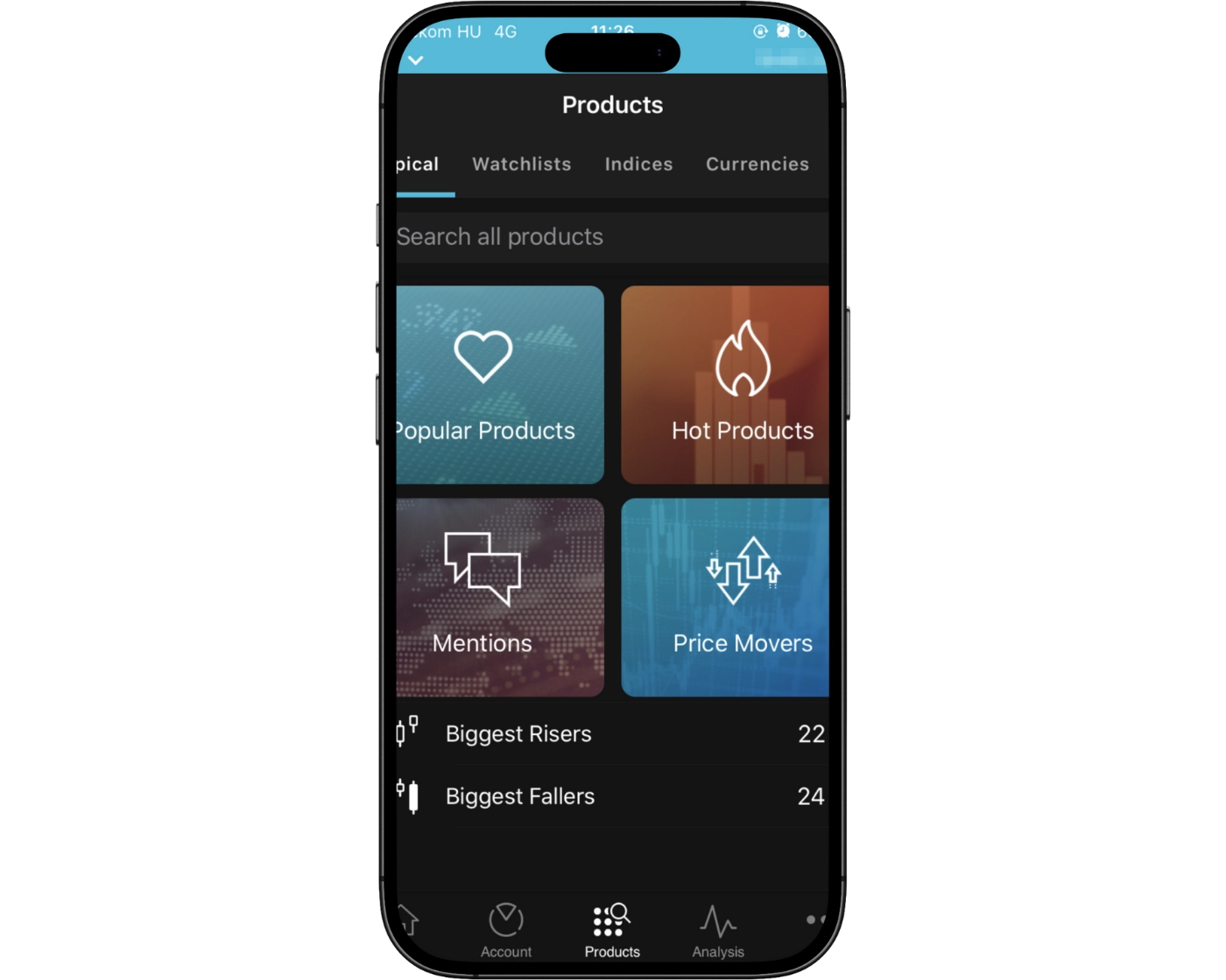 CMC Markets review image showing CMC Markets Mobile App charts for analyzing trades on smartphones.