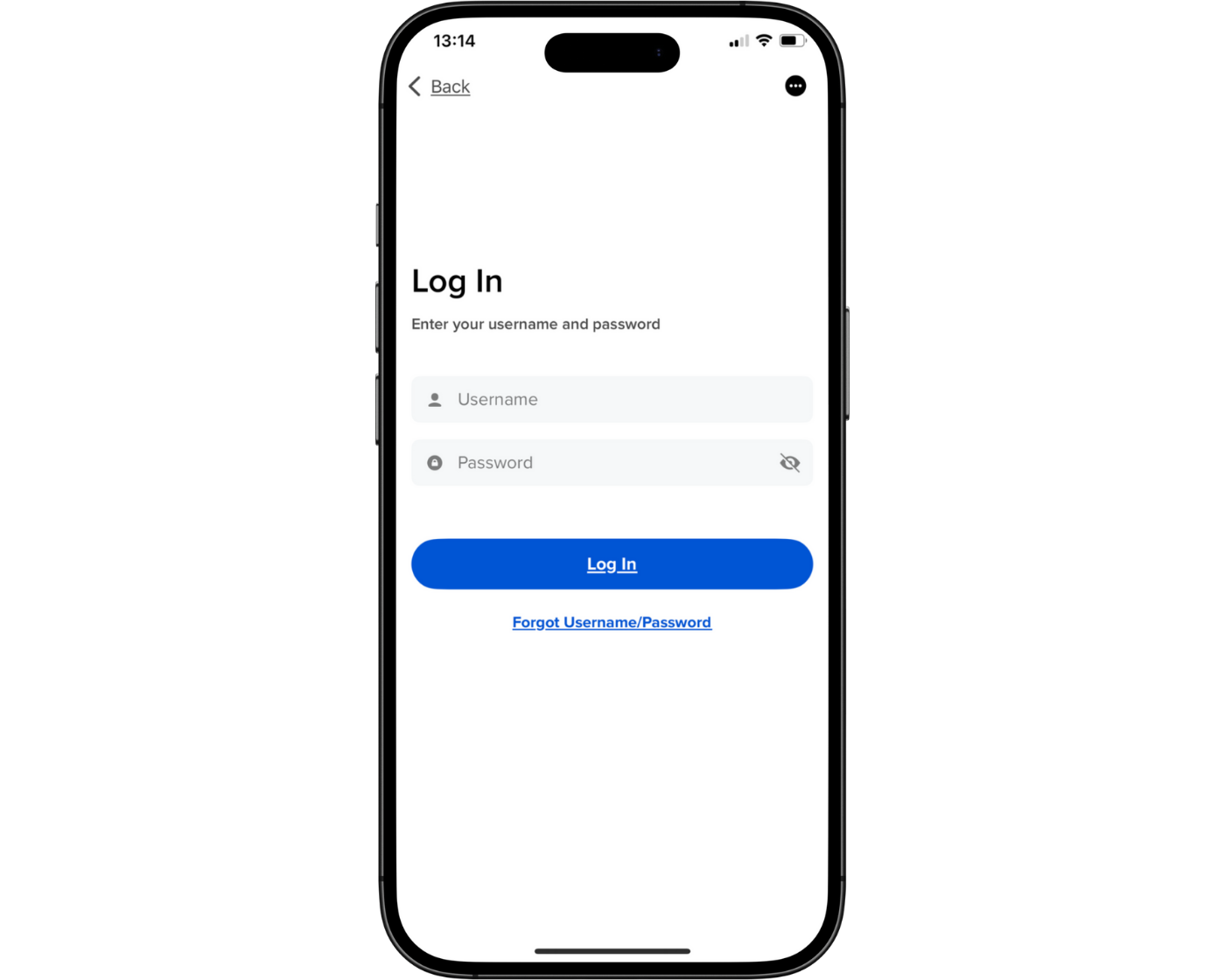 Interactive Brokers review image showing the IBKR GlobalTrader mobile app login page where clients enter their login number, server, and password.